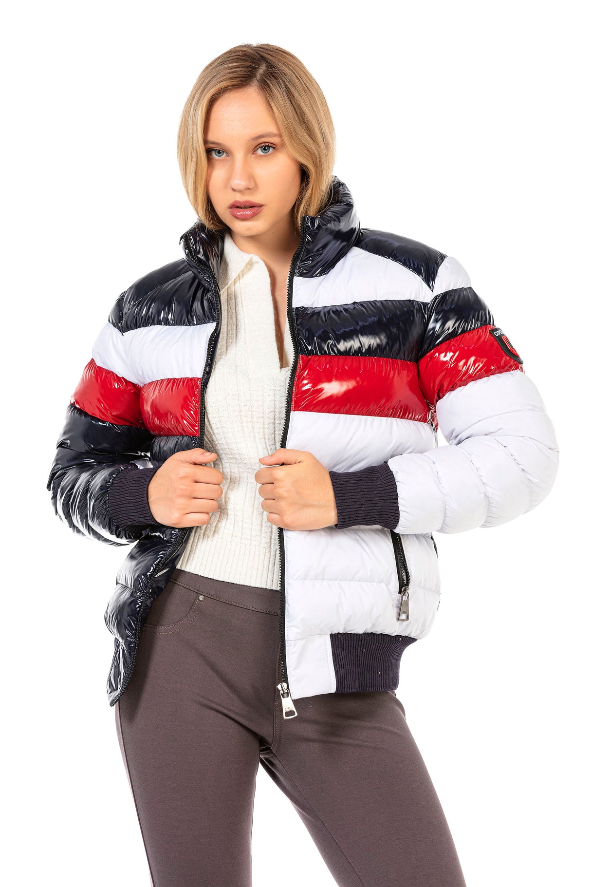 WM120 Winterjack voor dames met geweldig glansontwerp