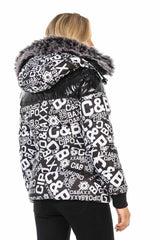WM129 Abrigo de mujer estampado