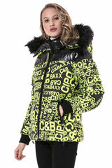 WM129 Abrigo de mujer estampado