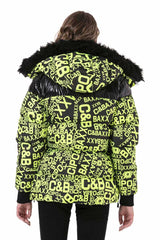 WM129 Abrigo de mujer estampado