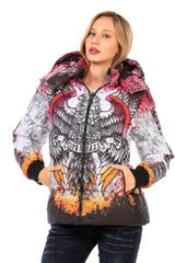 Veste d'hiver pour femmes WM130 avec imprimé tout au long de tout