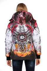 Veste d'hiver pour femmes WM130 avec imprimé tout au long de tout