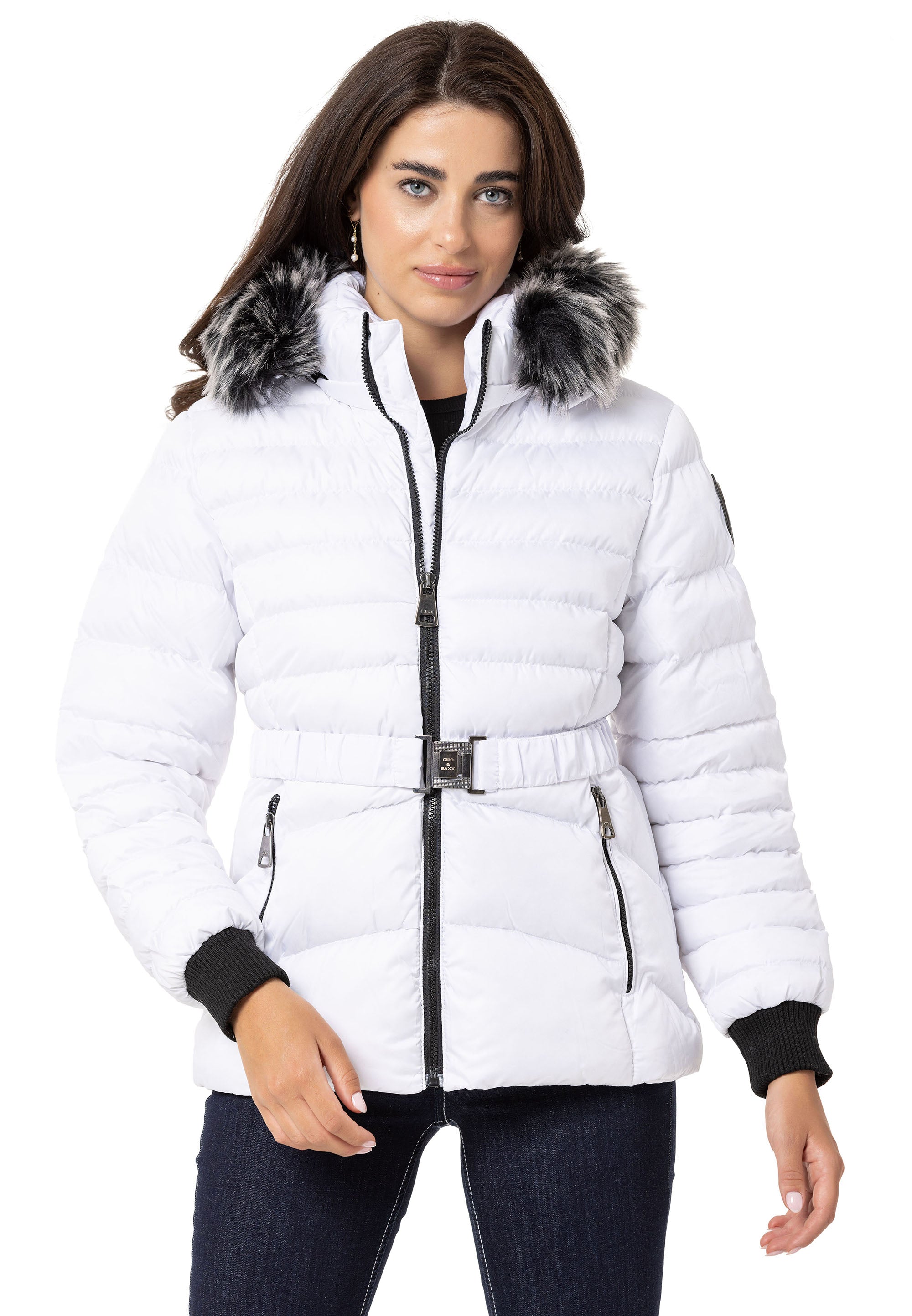 WM132 Veste d'hiver pour femmes avec capuche