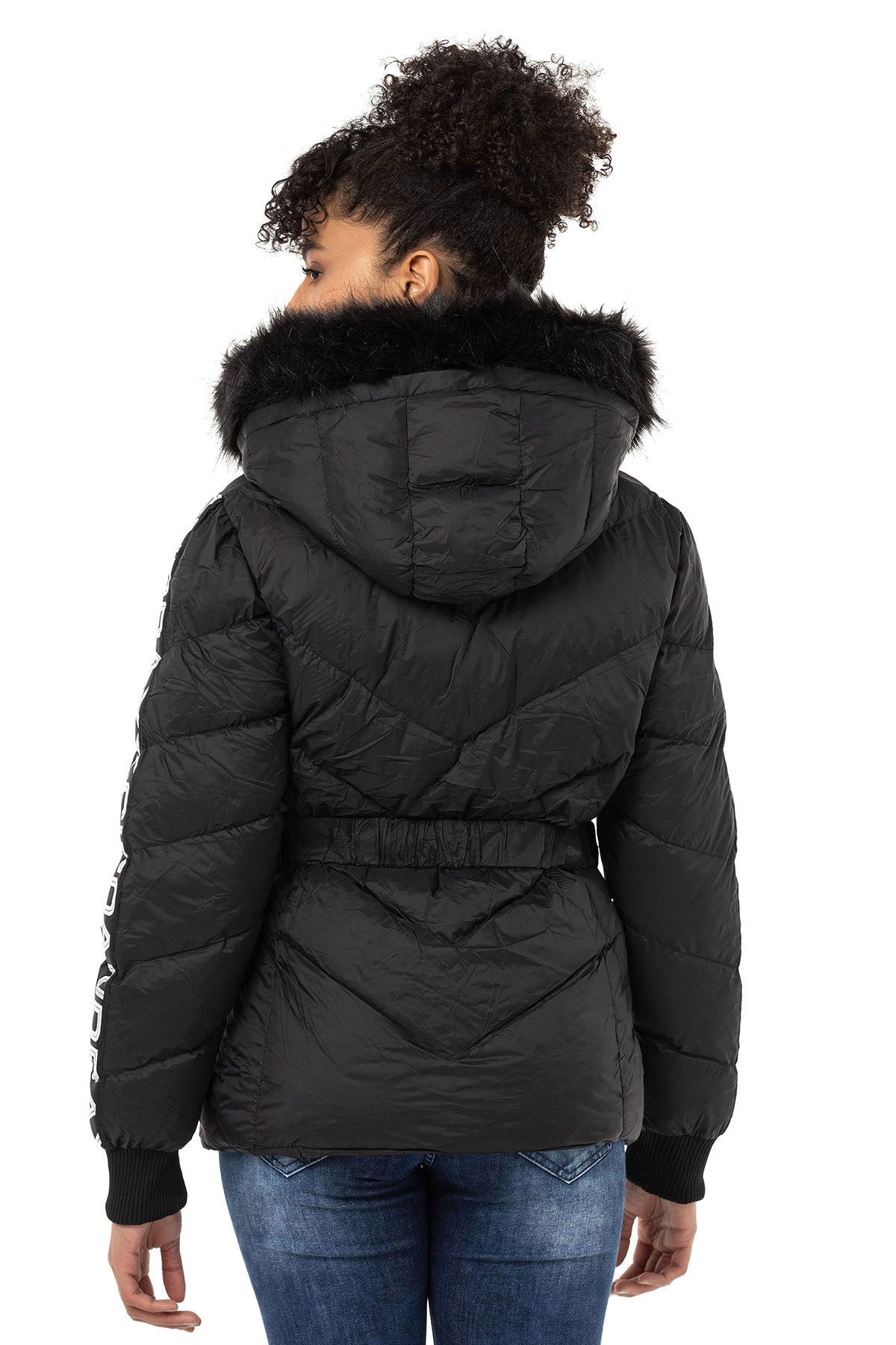 WM133 Veste d'hiver pour femmes avec ceinture