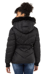 WM133 Veste d'hiver pour femmes avec ceinture