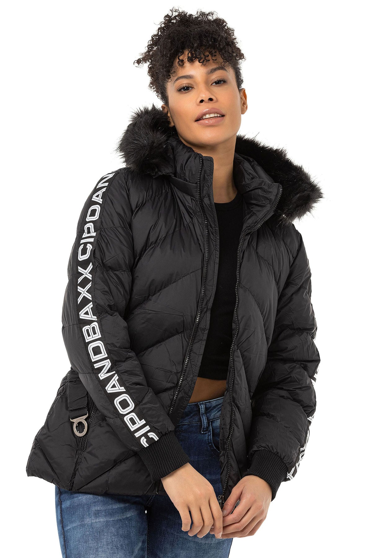 WM133 Veste d'hiver pour femmes avec ceinture