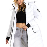 WM135 Winterjack voor dames quilt jas met verwijderbare kap