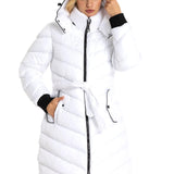 WM135 Winterjack voor dames quilt jas met verwijderbare kap