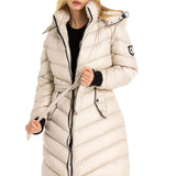 WM135 Winterjack voor dames quilt jas met verwijderbare kap