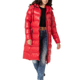 WM137 Abrigo largo acolchado para mujer