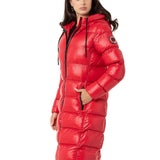 WM137 Abrigo largo acolchado para mujer