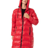 WM137 Abrigo largo acolchado para mujer
