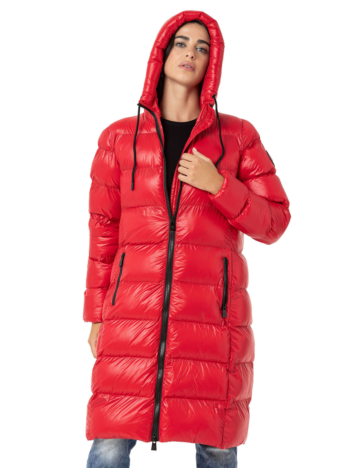WM137 Damen Winter Steppmantel im Eleganten Design