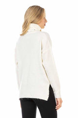 WP217 Turtleneck -trui voor dames met modieuze pareltoepassingen