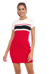 WP257 Vestido tejido a rayas para mujeres