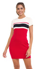  WP257 Vestido tejido a rayas para mujeres