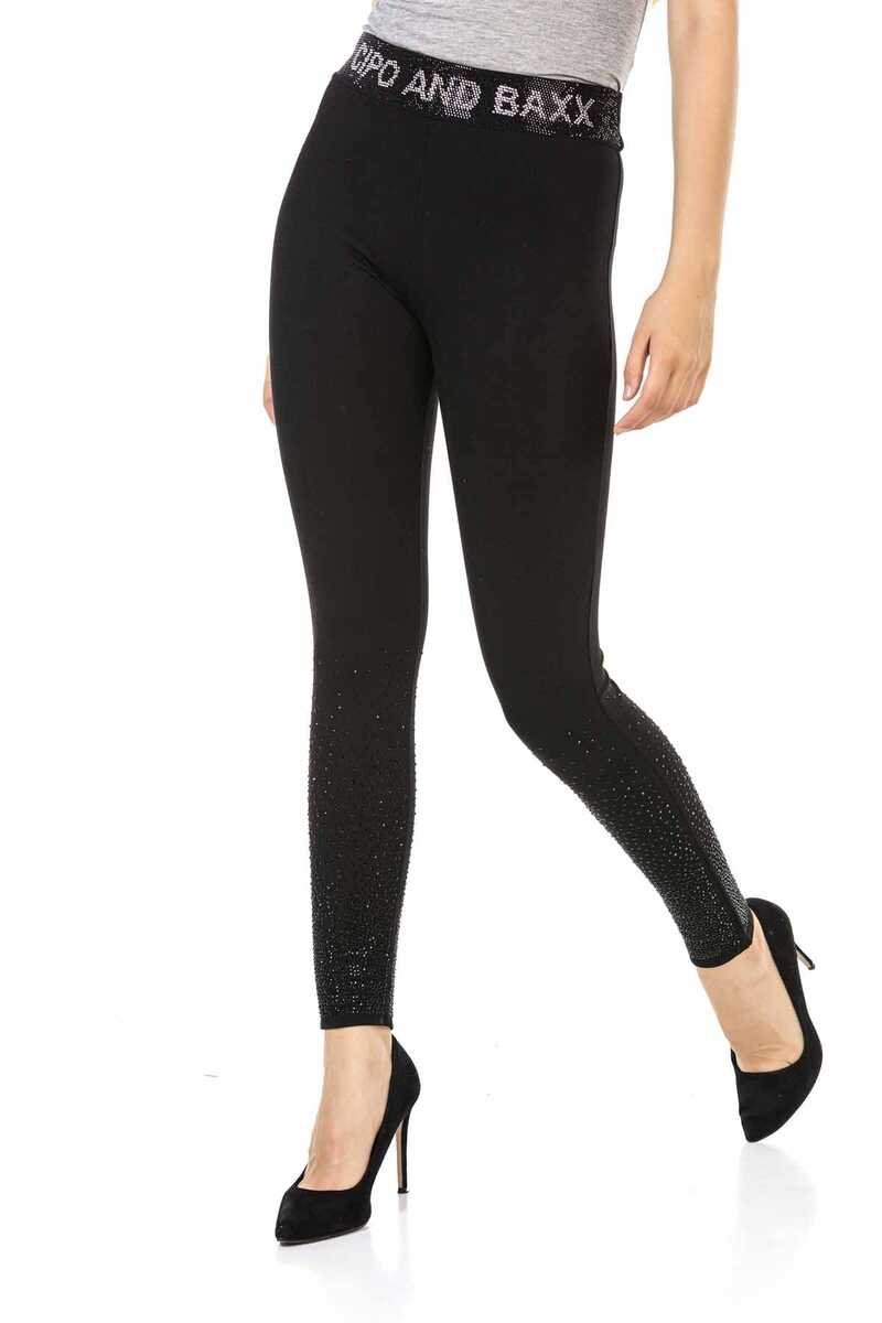 WR141 Leggings pour femmes avec un grand paquet de paillettes