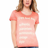 WT223 T-shirt Vintage da Donna