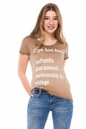 WT223 T-shirt pour femmes dans un look vintage