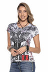 WT267 women's t-shirt with print elements