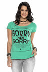 WT282 T-shirt Donna con Stampa Frontale Cool