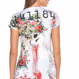 WT286 T-shirt damski z nadrukiem