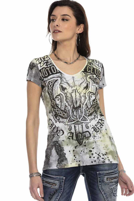 WT301 women T-shirt with cool brand print