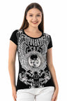 WT320 T-shirt Donna con Stampa Frontale alla Moda