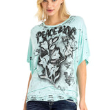 WT336 Dames T-shirt in een extravagante Look