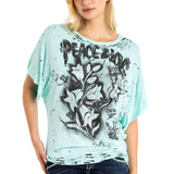 WT336 Dames T-shirt in een extravagante Look