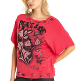 WT336 Dames T-shirt in een extravagante Look