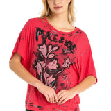 WT336 Dames T-shirt in een extravagante Look