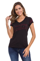 WT337 T-shirt pour femmes dans un look pailleté