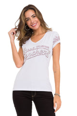 WT337 T-shirt pour femmes dans un look pailleté