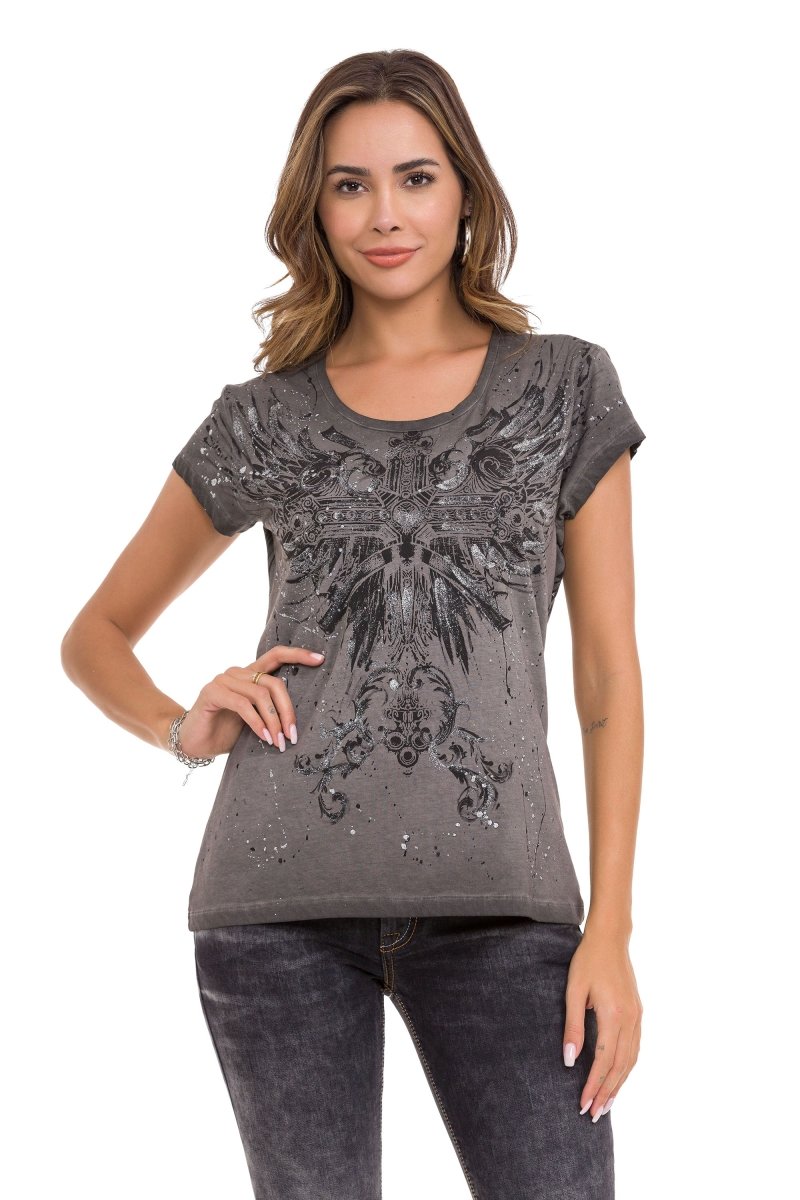 WT345 Camiseta para mujer estampada