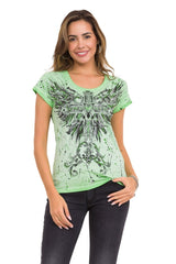 WT345 Camiseta para mujer estampada