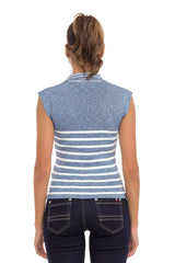 WT353 Camiseta polo a rayas
