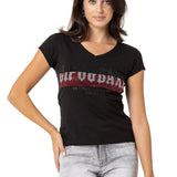 WT358 T-shirt da Donna con Glitter
