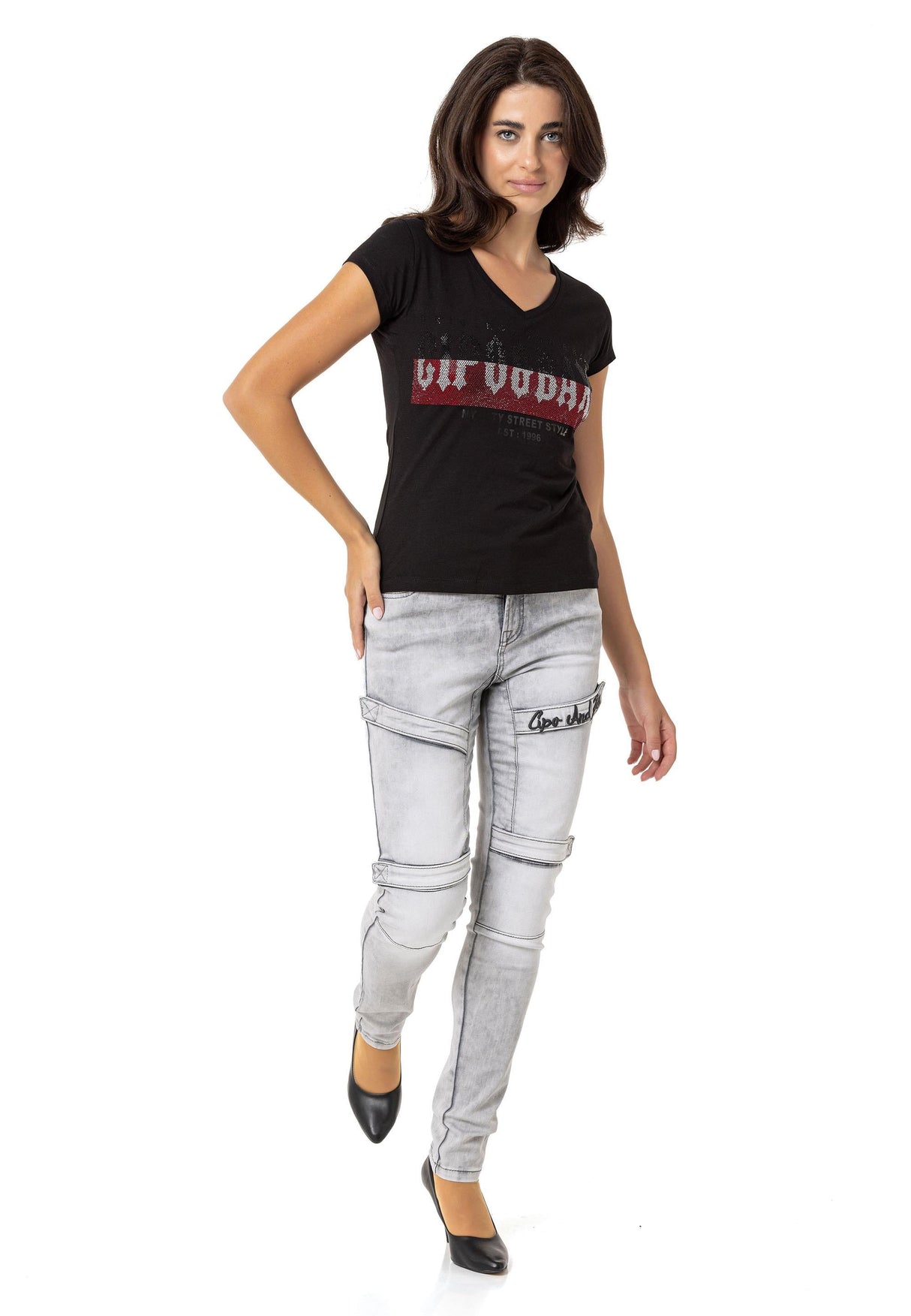 WT358 Camiseta  Women en un aspecto brillo