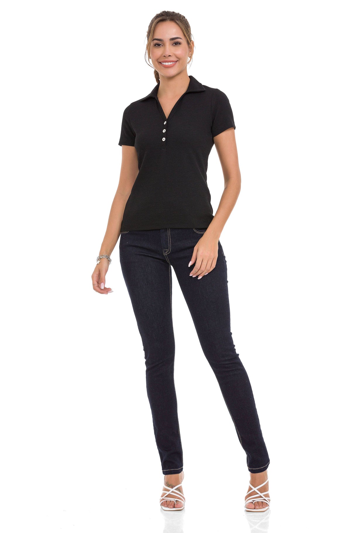 WT361 Camiseta Polo clásica con botones