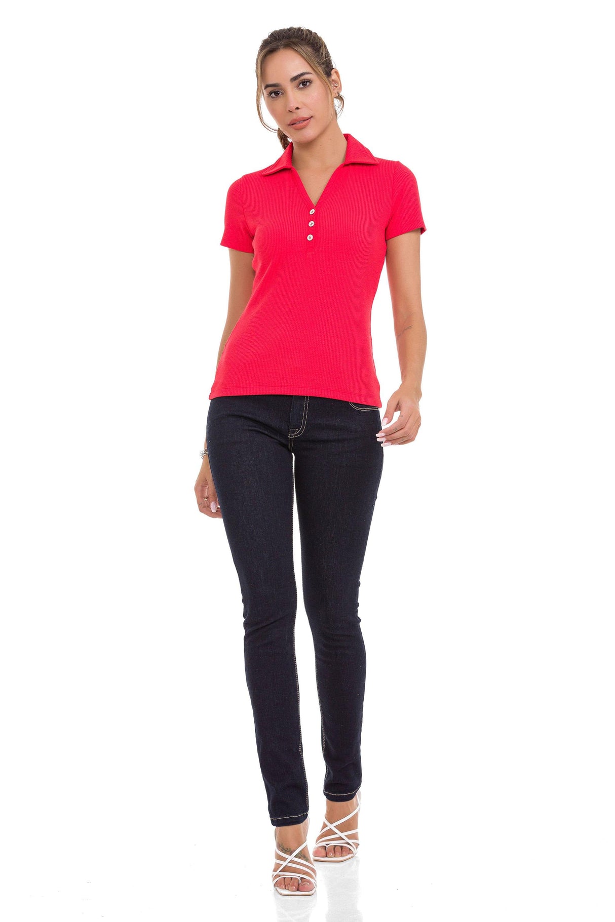 WT361 Camiseta Polo clásica con botones