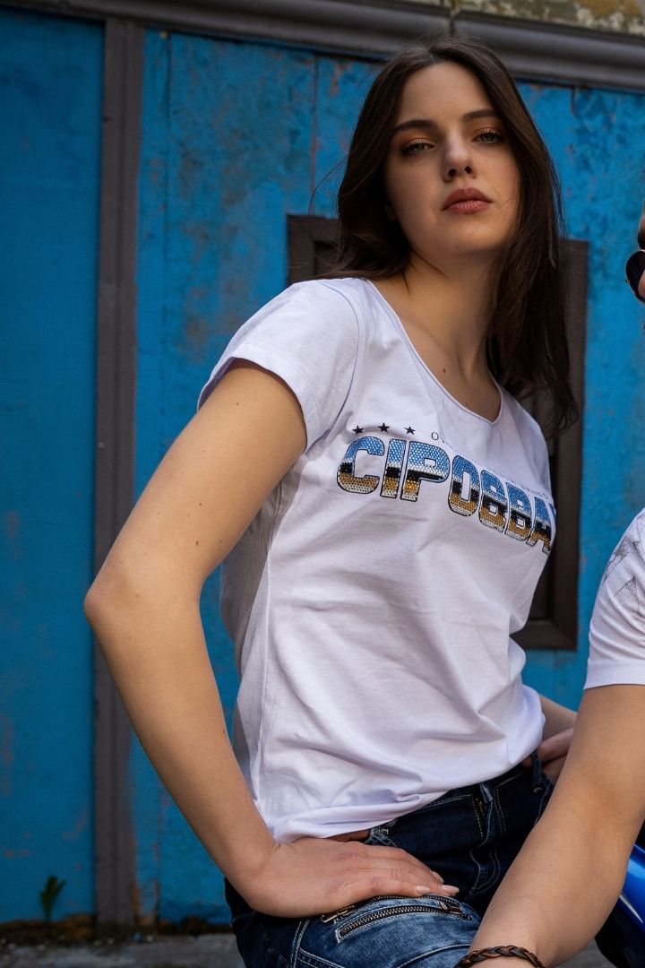 WT366  Camiseta Mujer Camiseta Futurista Futurista