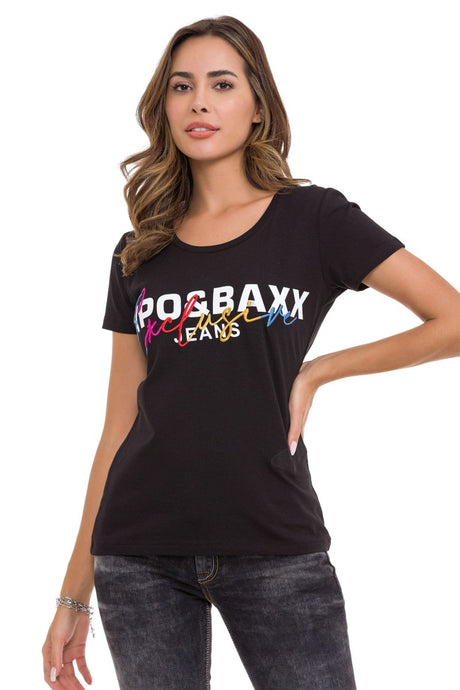 WT370 T-shirt femme avec broderie exclusive