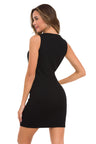 WT372 Abito da donna con comodo scollo rotondo