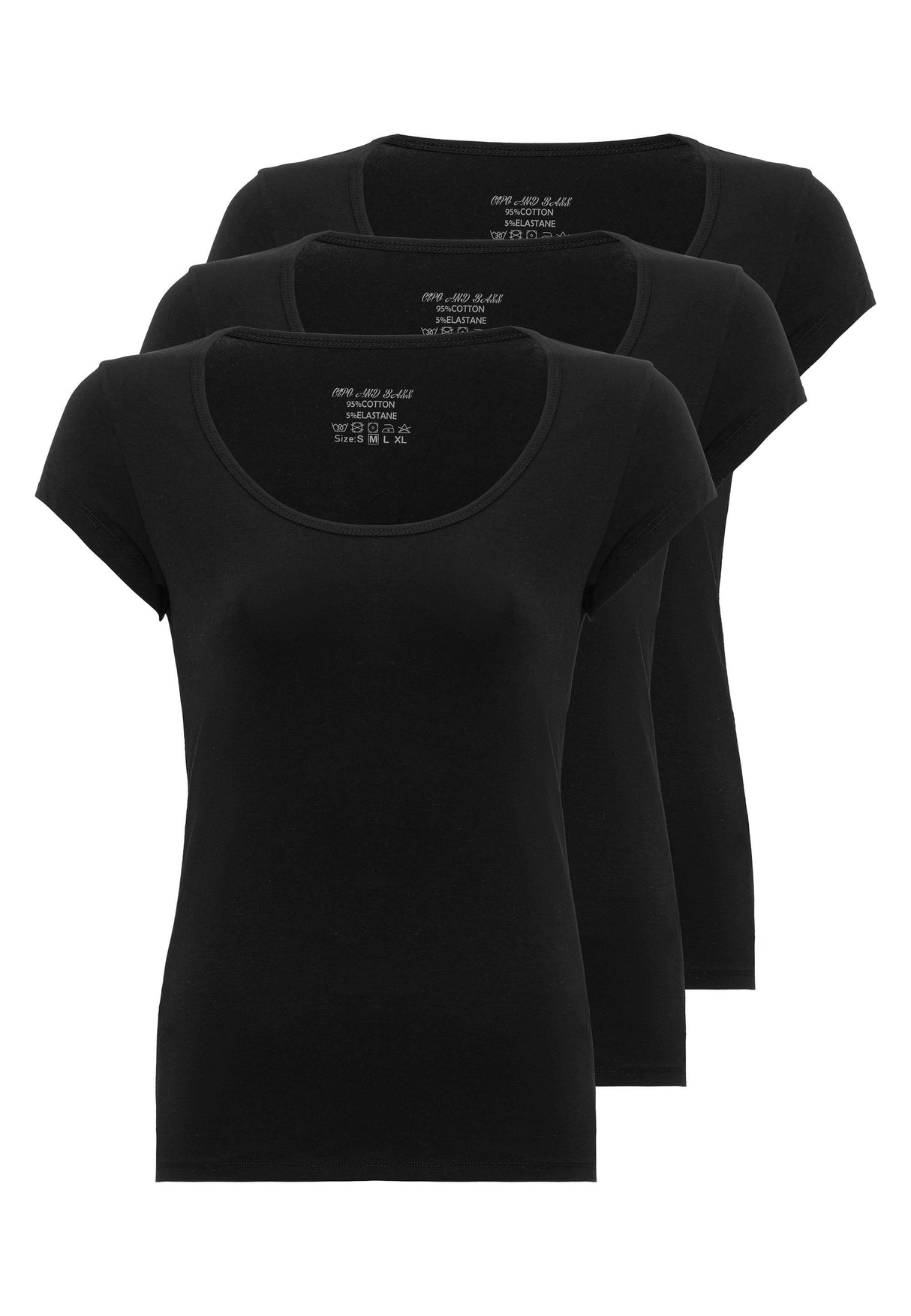 WU106 Set de 3 Camisetas interiores para Mujer