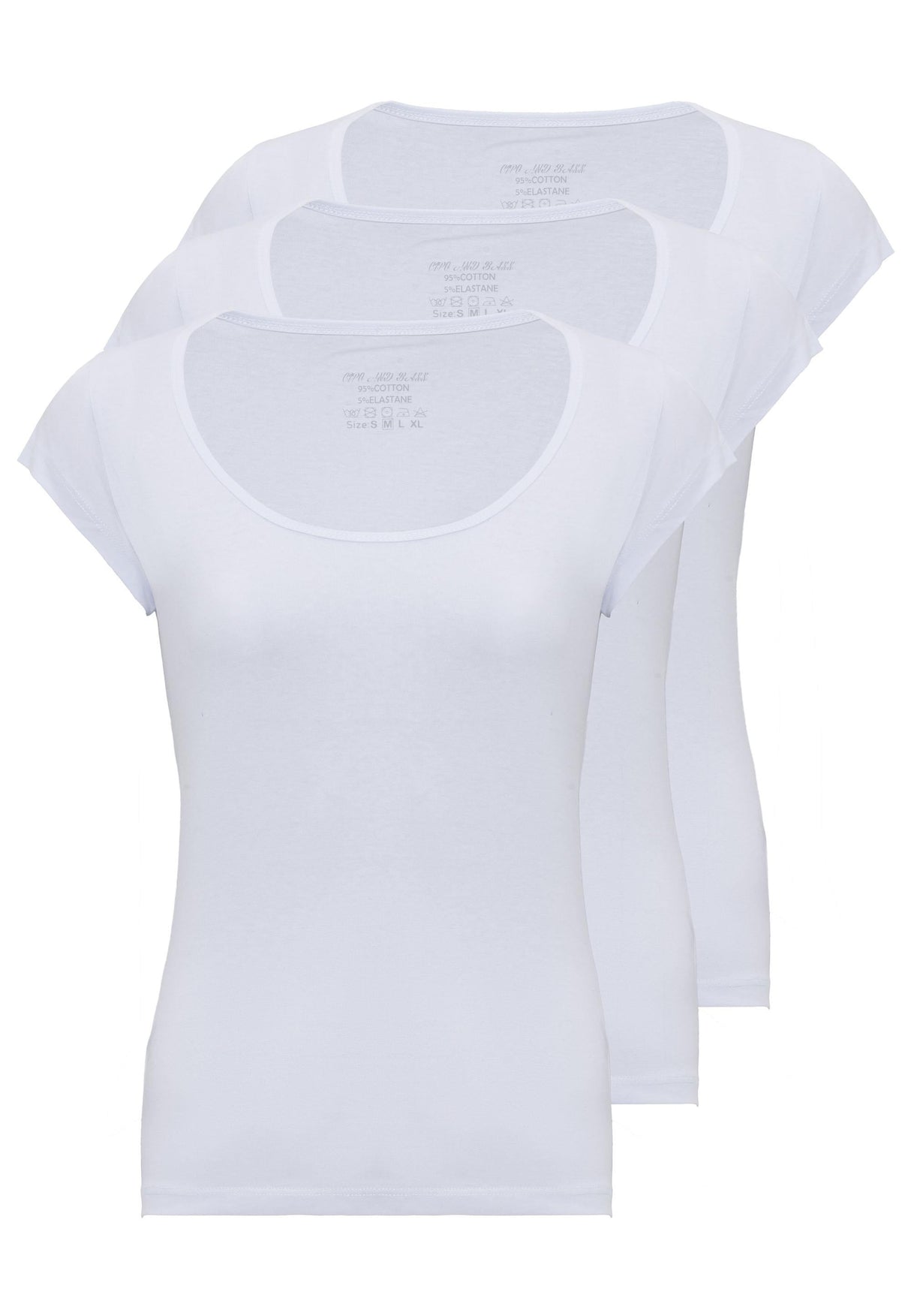 WU106 Set de 3 Camisetas interiores para Mujer