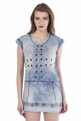 WY108 Vestido de jersey de  mujer 