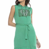 WY136 Damen Kleid mit Kapuze