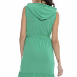 WY136 Damen Kleid mit Kapuze