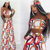 WY165 Vestido con bandana a juego para mujer